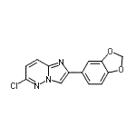 CAS#: 141409-08-7, 2-(1,3-Benzodioxol-5-Yl)-6-Chloroimidazo[1,2-b]Pyridazine