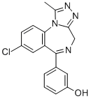 CAS 登录号：141490-47-3， 3-(8-氯-1-甲基-4H-[1,2,4]三唑并[4,3-a][1,4]苯并二氮杂卓-6-基)苯酚