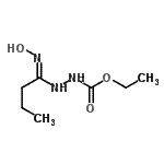 CAS 登录号：141525-17-9， 乙基(2Z)-2-[1-(羟基氨基)丁亚基]肼羧酸酯