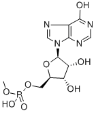 CAS 登录号：141673-59-8， [(2R,3S,4R)-3,4-二羟基-5-(6-氧代-3H-嘌呤-9-基)四氢呋喃-2-基]甲基甲基氢磷酸酯