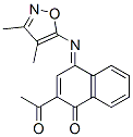 CAS#: 141723-90-2, [(4E)-4-[(3,4-Dimethyl-1,2-Oxazol-5-Yl)Imino]-1-Oxonaphthalen-2-Yl] Acetate