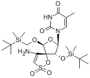 CAS#: 141781-17-1, 1-[(5R,6R,7R,9R)-4-Amino-6-(Tert-Butyl-Dimethylsilyl)Oxy-9-[(Tert-Butyl-Dimethylsilyl)Oxymethyl]-2,2-Dioxo-1,8-Dioxa-2-Thiaspiro[4.4]Non-3-En-7-Yl]-5-Methylpyrimidine-2,4-Dione