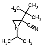 CAS#: 141792-54-3, 1-Isopropyl-2-(2-Methyl-2-Propanyl)-2-Aziridinecarbonitrile