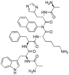 CAS#: 141925-59-9, Alanyl-histidyl-(2-naphthyl)alanyl-tryptophyl-phenylalanyl-lysinamide