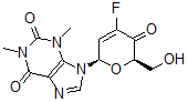 CAS#: 142270-03-9, 9-[(2R,6R)-4-Fluoro-6-(Hydroxymethyl)-5-Oxo-2H-Pyran-2-Yl]-1,3-Dimethylpurine-2,6-Dione