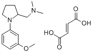 CAS 登录号：142470-01-7， (-)-N,N-二甲基-1-(3-甲氧基苯基)-2-吡咯烷甲胺富马酸盐