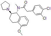 CAS#: 142515-44-4, 2-(3,4-Dichlorophenyl)-N-[(1R,2R)-5-methoxy-2-1-pyrrolidinyl-1-tetralinyl]-N-methylacetamide