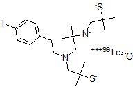 CAS 登录号:142541-49-9, 4-碘苯乙基二氨基二硫醇锝-99
