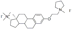 CAS#: 142575-15-3, Trimethyl-[(13S,17S)-13-Methyl-3-[2-(1-Methylpyrrolidin-1-Ium-1-Yl)Ethoxy]-6,7,8,9,11,12,14,15,16,17-Decahydrocyclopenta[a]Phenanthren-17-Yl]Azanium Diiodide