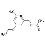 CAS#: 142590-65-6, (4-Ethoxy-6-Methyl-2-Pyridinyl)Methyl Acetate