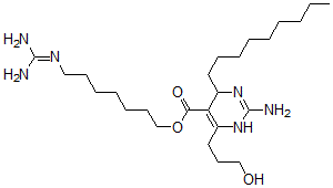 CAS#: 142605-06-9, 7-(Diaminomethylideneamino)Heptyl 2-Amino-4-(3-Hydroxypropyl)-6-Nonyl-3,6-Dihydropyrimidine-5-Carboxylate