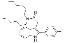 CAS#: 142720-24-9, 2-[2-(4-Fluorophenyl)-1H-Indol-3-Yl]-N,N-Dihexylacetamide
