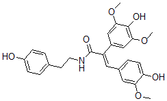 CAS#: 142750-35-4, (E)-2-(4-Hydroxy-3,5-Dimethoxyphenyl)-3-(4-Hydroxy-3-Methoxyphenyl)-N-[2-(4-Hydroxyphenyl)Ethyl]Prop-2-Enamide