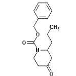CAS 登录号：142764-70-3， 苄基4-氧代-2-丙基-1-哌啶羧酸酯
