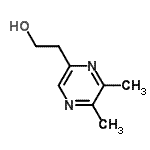CAS 登录号：142780-04-9， 2-(5,6-二甲基-2-吡嗪基)乙醇