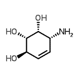 CAS 登录号：142796-97-2， (1R,2S,3R,6R)-6-氨基环己-4-烯-1,2,3-三醇