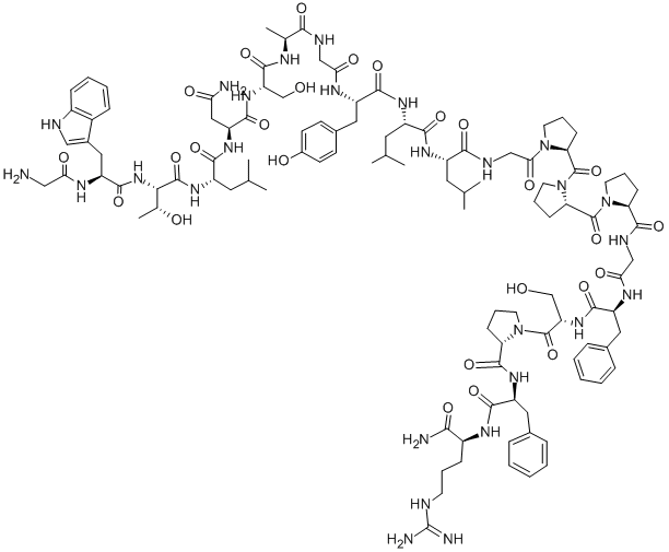 CAS#: 142846-71-7, Glycyl-L-Tryptophyl-L-Threonyl-L-Leucyl-L-Asparaginyl-L-Seryl-L-Alanylglycyl-L-Tyrosyl-L-Leucyl-L-Leucylglycyl-L-Prolyl-L-Prolyl-L-Prolylglycyl-L-Phenylalanyl-L-Seryl-L-Prolyl-L-Phenylalanyl-L-Argininamide