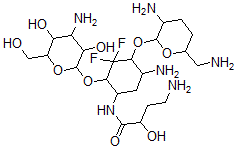 CAS#: 142875-06-7, 5-Deoxy-5,5-Difluoroarbekacin