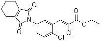 CAS 登录号：142891-20-1， (2Z)-2-氯-3-[2-氯-5-(1,3-二氧代-1,3,4,5,6,7-六氢-2H-异吲哚-2-基)苯基]丙烯酸乙酯