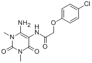 CAS#: 142943-51-9, N-(4-Amino-1,2,3,6-Tetrahydro-1,3-Dimethyl-2,6-Dioxo-Pyrimidin-5-Yl)-2-(4-Chlorophenoxy)-Acetamide