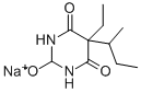 CAS 登录号:143-81-7, 5-(仲-丁基)-5-乙基巴比妥酸钠