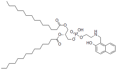 CAS#: 143023-13-6, [(2R)-1-[Hydroxy-[2-[(2-Hydroxynaphthalen-1-Yl)Methylamino]Ethoxy]Phosphoryl]Oxy-3-Tetradecanoyloxypropan-2-Yl] Tetradecanoate