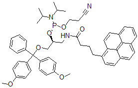 CAS 登录号：143039-35-4， N-[(2S)-3-[二(4-甲氧基苯基)-苯基甲氧基]-2-[2-氰基乙氧基-(二(丙-2-基)氨基)膦基]氧基丙基]-4-芘-1-基丁酰胺