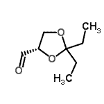 CAS 登录号：143157-28-2， (4S)-2,2-二乙基-1,3-二氧戊环-4-甲醛
