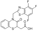 CAS#: 143162-65-6, 2-[5-Methyl-3-Oxo-4-(4,5,7-Trifluoro-1,3-Benzothiazol-2-Yl)-1,4-Benzothiazin-2-Yl]Acetic Acid