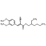 CAS#: 143269-62-9, 2-Ethylhexyl (2E)-2-Cyano-3-(3,4-Dimethoxyphenyl)Acrylate