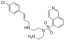 CAS#: 143306-00-7, N-(2-Aminoethyl)-N-[2-[[(E)-3-(4-Chlorophenyl)Prop-2-Enyl]Amino]Ethyl]Isoquinoline-5-Sulfonamide