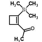 CAS 登录号：143370-56-3， 1-[2-(三甲基硅烷基)-1-环丁烯-1-基]乙酮