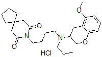 CAS 登录号：143413-68-7， 8-[4-[(5-甲氧基色满-3-基)-丙基氨基]丁基]-8-氮杂螺[4.5]癸烷-7,9-二酮盐酸盐
