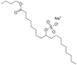 CAS 登录号:14350-75-5, 1-丁基9-(磺酸基氧基)硬脂酸钠