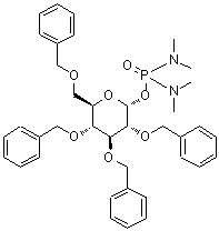 CAS#: 143520-19-8, 2,3,4,6-Tetra-O-Benzyl-1-O-[Bis(Dimethylamino)Phosphoryl]-alpha-D-Glucopyranose