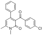 CAS#: 143572-56-9, 3-(4-Chlorobenzoyl)-1,6-Dimethyl-4-Phenylpyridin-2-One