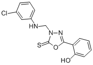 CAS 登录号：143658-81-5， (6E)-6-[4-[[(3-氯苯基)氨基]甲基]-5-硫代-1,3,4-恶二唑烷-2-亚基]环己-2,4-二烯-1-酮