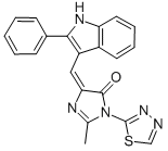 CAS#: 143658-84-8, (5Z)-2-Methyl-5-[(2-Phenyl-1H-Indol-3-Yl)Methylidene]-3-(1,3,4-Thiadiazol-2-Yl)Imidazol-4-One