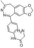 CAS#: 143691-84-3, 2-Amino-N-(4-(8-Methyl-9H-1,3-Dioxolo(4,5-h)(2,3)Benzodiazepin-5-Yl)Phenyl)-Acetamide
