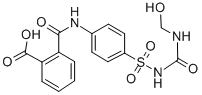 CAS 登录号：14376-16-0， 磺酰苯胺甲酰基苯甲酸