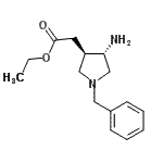 CAS 登录号：144017-84-5， 乙基[(3R,4S)-4-氨基-1-苄基-3-吡咯烷基]乙酸酯