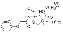 CAS 登录号:144022-51-5, 4-(氯汞)-苯氧基乙酰氨基青霉素