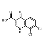 CAS#: 144061-33-6, 7,8-Dichloro-4-Hydroxy-3-Quinolinecarboxylic Acid
