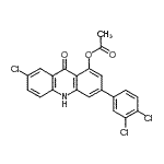 CAS#: 144154-99-4, 7-Chloro-3-(3,4-Dichlorophenyl)-9-Oxo-9,10-Dihydro-1-Acridinyl Acetate