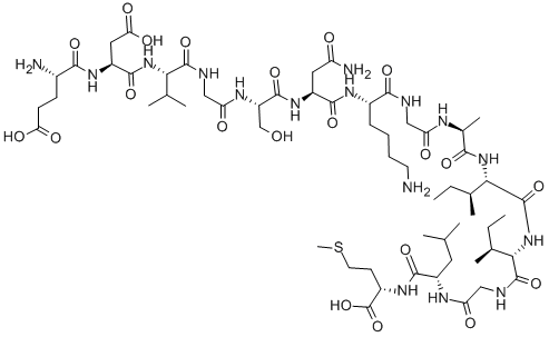 CAS#: 144189-71-9, L-alpha-Glutamyl-L-alpha-Aspartyl-L-Valylglycyl-L-Seryl-L-Asparaginyl-L-Lysylglycyl-L-Alanyl-L-Isoleucyl-L-Isoleucylglycyl-L-Leucyl-L-Methionine