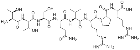 CAS#: 144207-60-3, L-Threonyl-L-Threonyl-L-Seryl-L-Glutaminyl-L-Valyl-L-Arginyl-L-Prolyl-L-Arginine