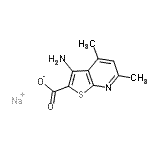 CAS#: 144254-93-3, Sodium 3-Amino-4,6-Dimethylthieno[2,3-b]Pyridine-2-Carboxylate