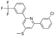 CAS#: 144320-18-3, 2-(3-Chlorophenyl)-4-Methylsulfanyl-6-[3-(Trifluoromethyl)Phenyl]Pyridine