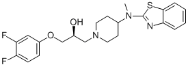 CAS#: 144665-07-6, (2S)-1-[4-(1,3-Benzothiazol-2-Yl-Methylamino)Piperidin-1-Yl]-3-(3,4-Difluorophenoxy)Propan-2-Ol