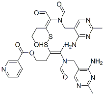 CAS#: 144722-72-5, [(Z)-4-[Formyl-[(2-Methyl-4-Oxo-3H-Pyrimidin-5-Yl)Methyl]Amino]-3-[(E)-2-[Formyl-[(2-Methyl-4-Oxo-3H-Pyrimidin-5-Yl)Methyl]Amino]-5-(Pyridine-3-Carbonyloxy)Pent-2-En-3-Yl]Disulfanylpent-3-Enyl] Pyridine-3-Carboxylate